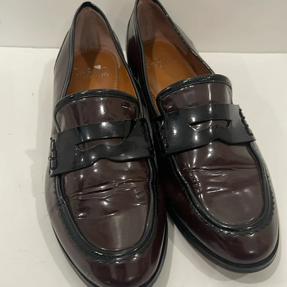 SARTO by Franco Sarto 'Jolette' Penny Loafer size 8.5 shiny patent leather - Picture 1 of 12